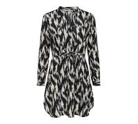 Druckkleid ONLY "ONLCORY L/S V-NECK TUNIC" Gr. S (36), N-Gr, schwarz (black aop:581 black scarlett) Damen Kleider (83009802-S) black aop:581 black scarlett