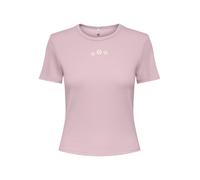 ONLY - ONLDANIELLA S/S RIB TOP CS JRS Pale Lilac - Gr. - XS