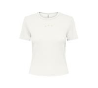 ONLY - ONLDANIELLA S/S RIB TOP CS JRS Snow White - Gr. - L