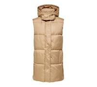 ONLY Onldemy Padded Vest Otw Daunenweste für Damen, Naturbeige, XL