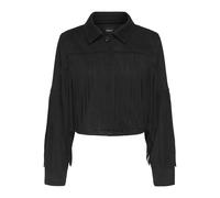 ONLY - ONLDIANE LIFE FAUX SUEDE FRINGES OTW black - Gr. - S