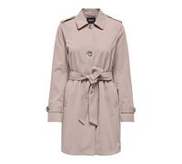 Trenchcoat ONLY "ONLDISA LIFE SB TRENCHCOAT CC OTW", Damen, Gr. XS, adobe rose, Web, Obermaterial: 100% Polyester, unifarben, Po-bedeckend, V-Ausschnitt, Mäntel, klassischer Schnitt (87906868-XS) adob