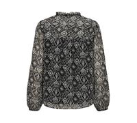 ONLY Damen ONLDITSY L/S Blouse WVN NOOS Bluse, Black/AOP:Shana Grafic, XS