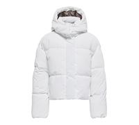 Steppjacke ONLY "ONLDIXIE LIFE PUFFER JACKET CC OTW", Damen, Gr. M, hellweiß detail:lining walnut, Web, Obermaterial: 100% Polyester, unifarben, regular fit, Jacken Steppjacke (96739729-M) hellweiß de
