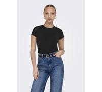 ONLY - ONLELINA S/S O-NECK SHORT TOP JRS NOOS black - Gr. - M