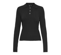 ONLY - ONLELISA L/S RIB POLO RP KNT Black - Gr. - M