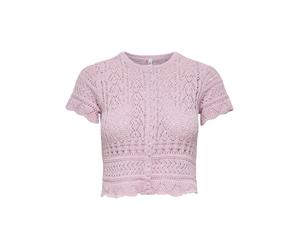 ONLY - ONLELKE LIFE SS PEARL CARDIGAN KNT Romance Rose - Gr. - M