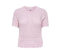 ONLY - ONLELKE LIFE SS STRUCTUR O-NECK KNT NOOS Romance Rose - Gr. - XL