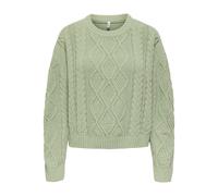 ONLY - ONLELLY LIFE LS CABLE O-NECK CC KNT desert sage - Gr. - XL