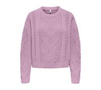 ONLY - ONLELLY LIFE LS CABLE O-NECK CC KNT mauve mist - Gr. - S
