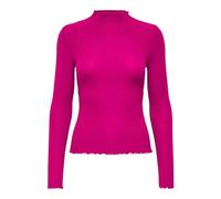 Only Onlemma L/S High Neck Top Noos JRS Top Comfort Fit High Neck mit weiblichen Rüschen Damen (1er Pack)