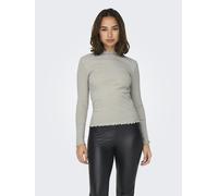 ONLY - ONLEMMA LS GLITTER TOP JRS NOOS Pumice Stone - Gr. - M