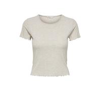 ONLY - ONLEMMA S/S SHORT TOP NOOS JRS Pumice Stone - Gr. - XS