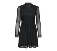 Only Tailliertes Minikleid aus Mesh Modell 'ERICA' in Black, Größe S