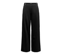 Stoffhose ONLY "ONLEVALY-LIKA LIFE HW WIDE PANT TLR", Damen, Gr. 36, Länge 32, schwarz, Obermaterial: 55% Polyamid, 38% Viskose, 7% Elasthan, unifarben, Hosen Stoffhose (28707954-36) schwarz