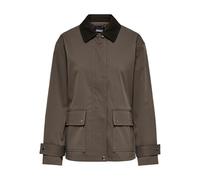 Parka ONLY "ONLEVELYN MIX JACKET OTW", Damen, Gr. L, chocolate martini, Web, Obermaterial: 100% Polyester, unifarben, Po-bedeckend, Jacken Parka (84316709-L) chocolate martini