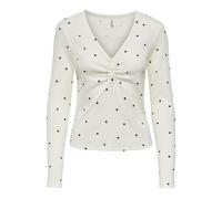 ONLY - ONLFENJA L/S V-NECK TOP JRS NOOS Cloud Dancer - Gr. - M
