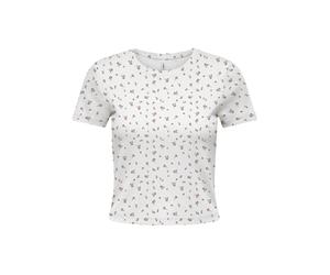 ONLY - ONLFENJA S/S AOP TOP JRS NOOS Cloud Dancer - Gr. - L