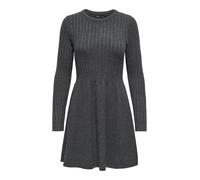 ONLY - ONLFIA LS CABLE DRESS CS KNT dark grey melange - Gr. - XL