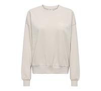 ONLY - ONLFLEUR L/S O-NECK BOX UB SWT Pumice Stone - Gr. - L