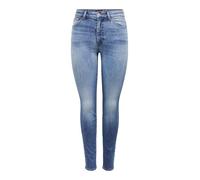 Skinny-fit-Jeans ONLY "ONLFOREVER ICON HW SK LAK DNM GEN474NOOS", Damen, Gr. 28, Länge 32, blau (schwarz medium blau denim), Denim/Jeans, Obermaterial: 97% Baumwolle, 3% Elasthan, unifarben, modisch,