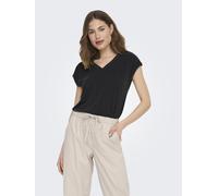 ONLY - ONLFREE S/S MOD.V-NECK TOP JRS NOOS Black - Gr. - XS