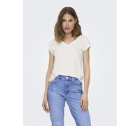 ONLY - ONLFREE S/S MOD.V-NECK TOP JRS NOOS Cloud Dancer - Gr. - XL