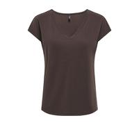 ONLY - ONLFREE S/S MOD.V-NECK TOP JRS NOOS Coffee Bean - Gr. - XS