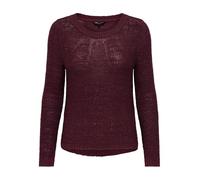 Only Strickpullover ONLGEENA XO L/S Noos Damen S Rot (Cabernet) Rundhals