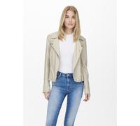 ONLY - ONLGEMMA FAUX LEATHER BIKER OTW NOOS silver lining - Gr. - 38