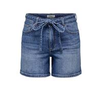 ONLY - ONLGIANNA MW BELTED SHORTS AZG DNM NOOS medium blue denim - Gr. - XS