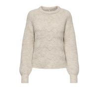 ONLY - ONLGILA LIFE LS STRUCTURE O-NECK BF KNT whitecap gray - Gr. - XS