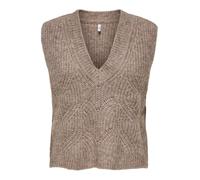 ONLY ONLGILA LIFE SL STRUCT V-NEC VEST BF KNT Damen | TOASTED COCONUT MELANGE | S