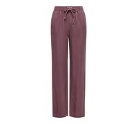 Schlupfhose ONLY "ONLGOA MW LINEN BL PULL-UP PANT CC PNT", Damen, Gr. XL, Länge 32, rose braun, Web, Obermaterial: 70% Viskose, 30% Leinen, unifarben, regular fit lang, Hosen Schlupfhose, mit Leinen (