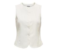 ONLY - ONLGOA S/L LINEN BL WAISTCOAT CC TLR Cloud Dancer - Gr. - 38
