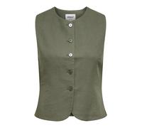 ONLY - ONLGOA S/L LINEN BL WAISTCOAT CC TLR Smokey Olive - Gr. - 36