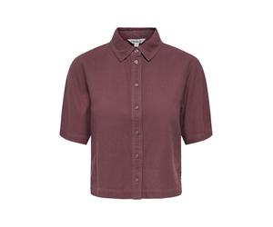 ONLY - ONLGOA S/S LINEN BL SHIRT CC PNT Rose Brown - Gr. - L