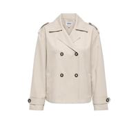 Kurzjacke ONLY "ONLHANNAH SHORT LIFE TRENCHCOAT OTW", Damen, Gr. M, humus, Web, Obermaterial: 100% Polyester, unifarben, hüftlang, V-Ausschnitt, Jacken Kurzjacke, Trenchcoat Style (29166213-M) humus