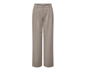 ONLY - ONLHATTIE HW PLEAT STR PANT TLR NOOS Taupe Gray - Gr. - 42/32