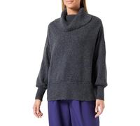 ONLY Damen ONLHAZEL LS Cowlneck BF KNT Strickpullover, Dark Grey Melange, XL