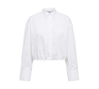 ONLY - ONLHAZEL LS CROPPED ELASTIC SHIRT WVN Bright White - Gr. - XL