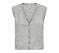 ONLY - ONLHELGA LIFE SL BUTTON WAISCOAT KNT Light Grey Melange - Gr. - M
