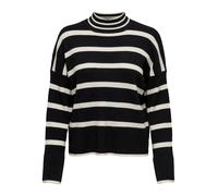 ONLY Damen Onlibi L/S Higneck Cc Knt Pullover, Schwarz, L EU