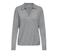 ONLY -ONLIBI LIFE LS POLO PULLOVER KNT NCA Damen | SILVER MINK W. MELANGE | L