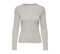 ONLY ONLIDOL LIFE L/S O-Neck Glitter Top JRS Damen | PUMICE STONE DETAIL:SILVER GLITTER | S