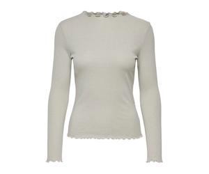 ONLY ONLIDOL LIFE L/S O-Neck Glitter Top JRS Damen | PUMICE STONE DETAIL:SILVER GLITTER | XS