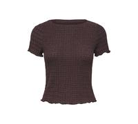 ONLY - ONLILSE S/S TOP STRUCTURE JRS NOOS Deep Mahogany - Gr. - M