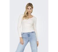 ONLY - ONLINA LIFE L/S V-NECK TOP JRS Cloud Dancer - Gr. - S