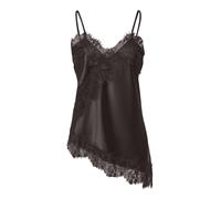 ONLY - ONLINDONA STRAP SATIN LACE TOP WVN Chocolate Torte - Gr. - XL