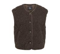 ONLY Damen Teddy Weste Sherpa Teddyfell Plüschweste ONLInes